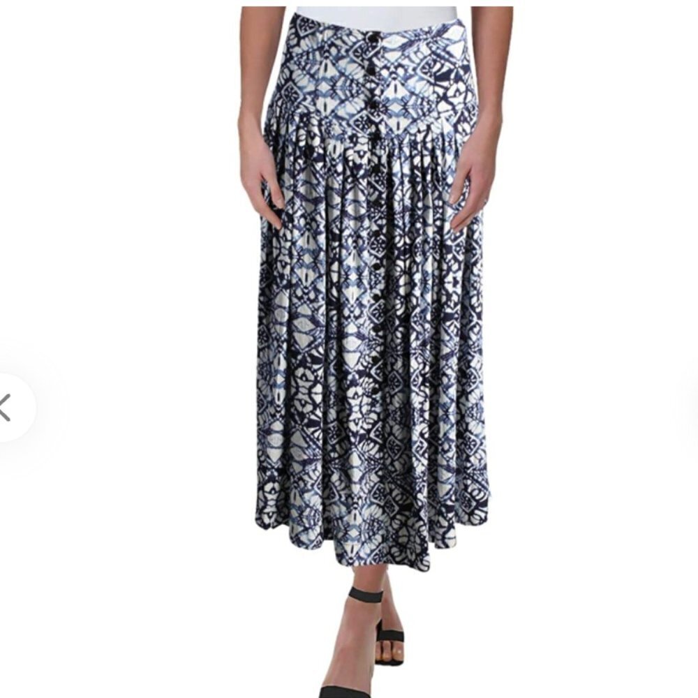 Free People Lovers Dream Printed Midi Skirt